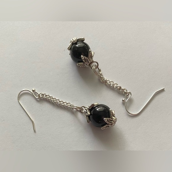 NEW Genuine Sardonyx crystal earrings - Picture 3 of 3